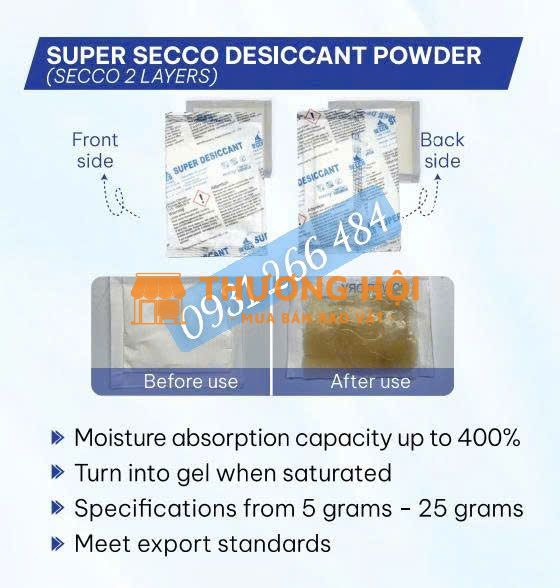 Gói hút ẩm cho nội thất gỗ chống ẩm mốc