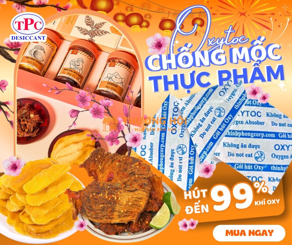 Oxytoc chống mốc bánh mứt: Giải pháp bảo quản hiệu quả từ bên trong bao bì