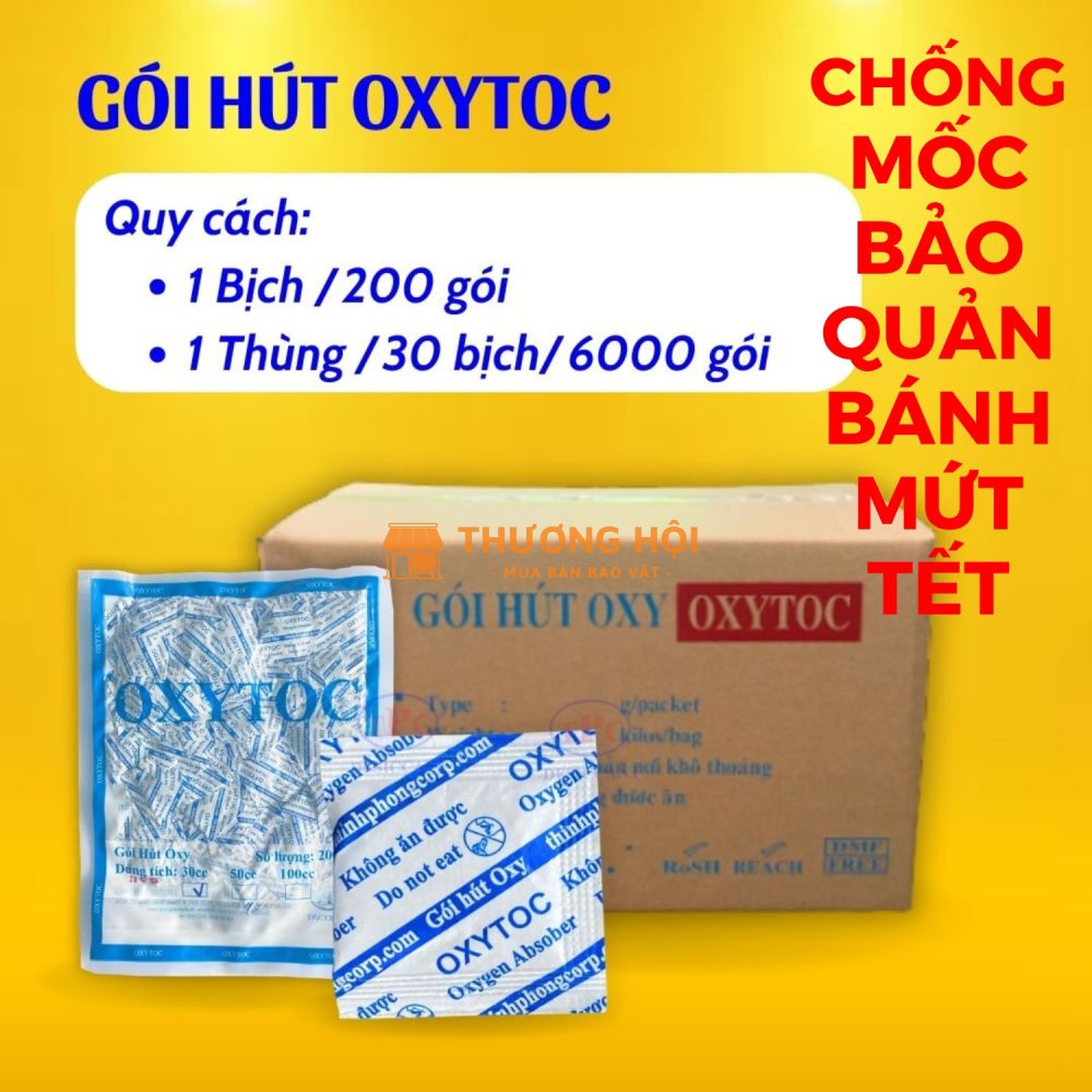 Tại sao bánh kẹo, mứt Tết dễ mốc? Do chưa dùng gói hút oxy OXYTOC!