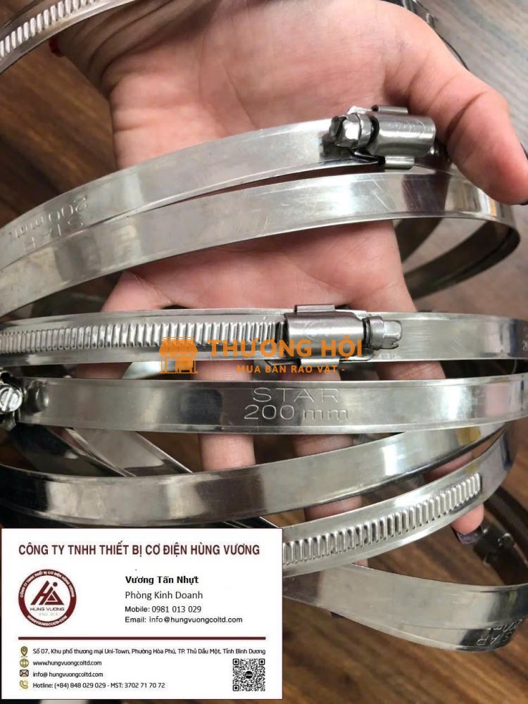 Đai cổ dê Inox-304 Ø12-20MM