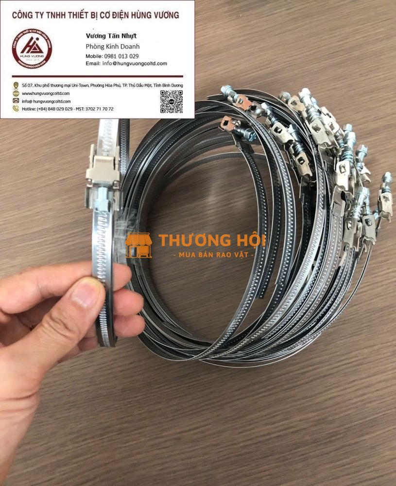 Đai cổ dê Inox-304 Ø10-16MM