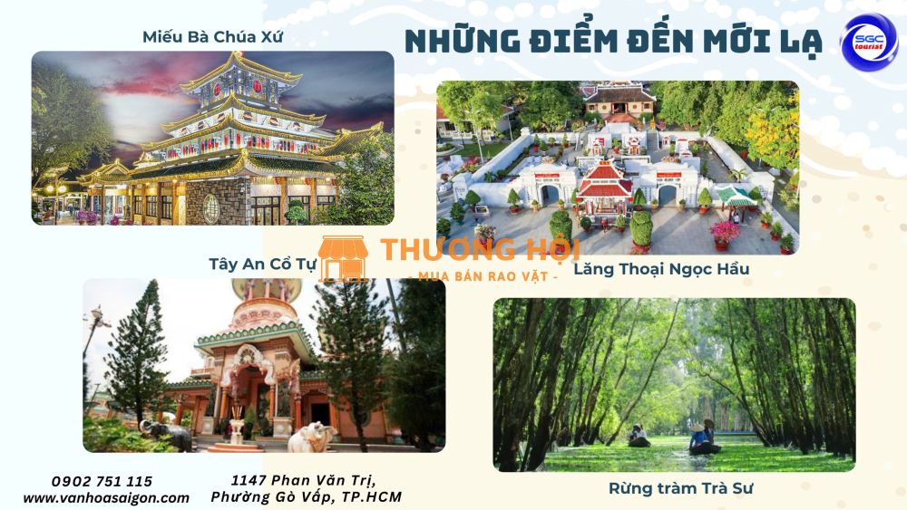 Tour Đảo Bà Lụa-Rừng Tràm Trà Sư-Châu Đốc 2 ngày 2 đêm