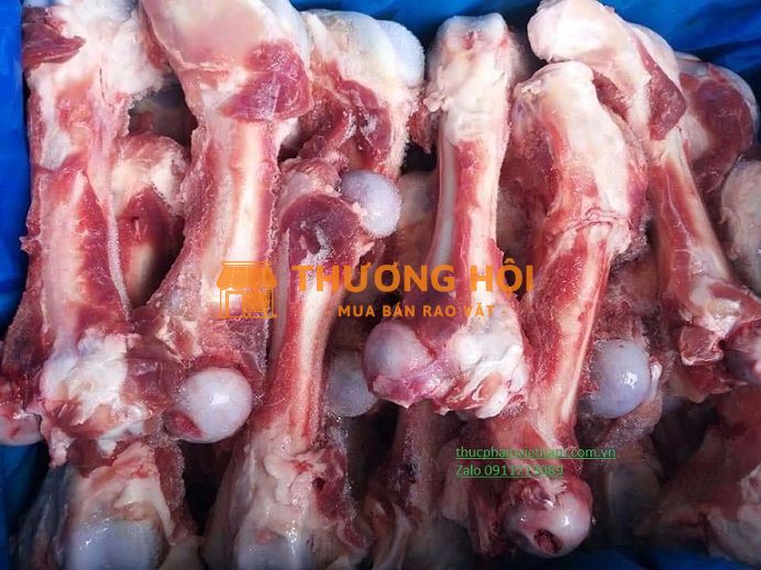 Xương ống heo hầm nước dùng cho quán ăn