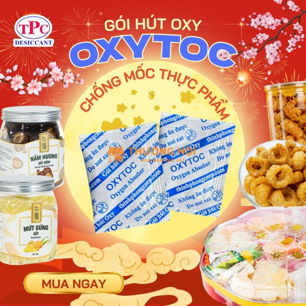 Tại sao gói chống mốc OXYTOC được sử dụng để bảo quản bánh mứt Tết?