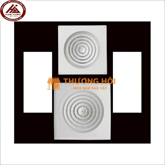 Miệng gió nhựa vuông tròn xoay 104B