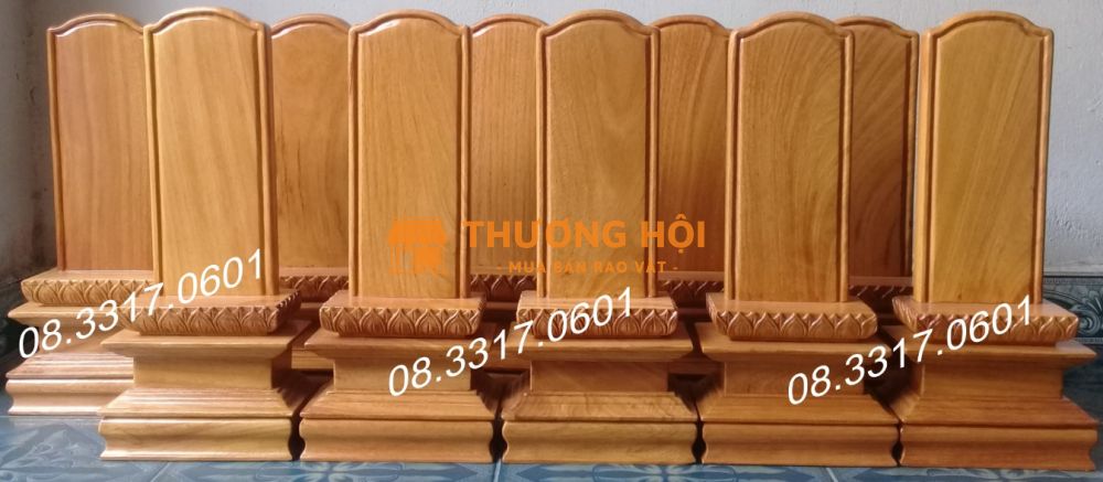Cửa hàng bán bài vị gỗ tự nhiên, bán bài vị gỗ gõ đỏ, bán bài vị gia tiên bằng gỗ tốt tại Tp.HCM