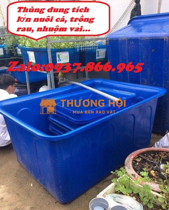 Bán thùng nguyên sinh 750l,thùng dung tích lớn đựng hải sản, thùng tròn nuôi hải sản