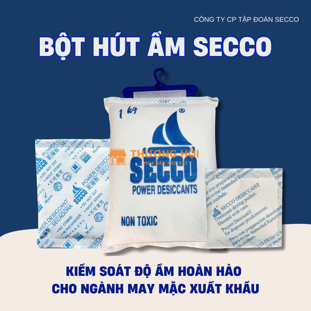 Bột Hút Ẩm Secco - Chống ẩm hàng may mặc cao cấp