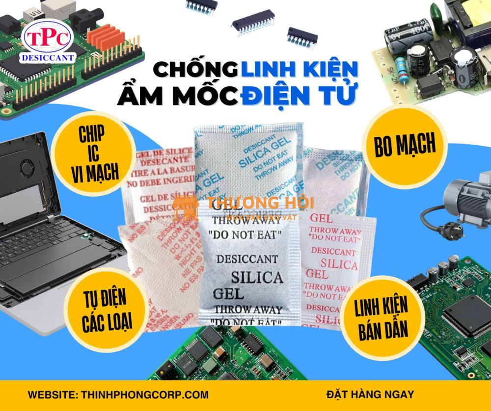 Tại sao doanh nghiệp nên sử dụng gói hút ẩm điện tử, linh kiện?