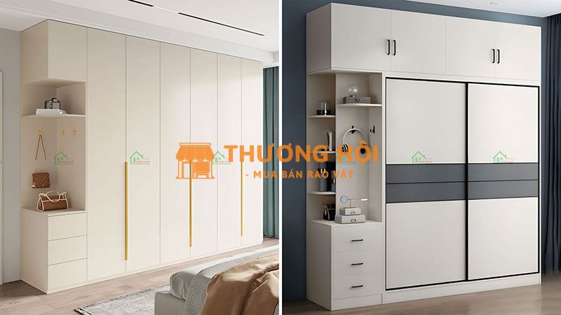 So sánh tủ quần áo cánh mở và cánh lùa – Nên chọn loại nào?