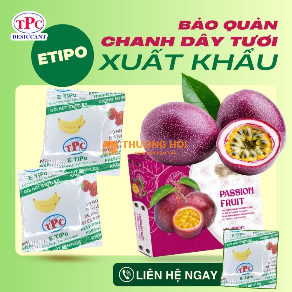 Bảo quản trái cây tươi lâu với gói hút khí ethylene ETIPO!