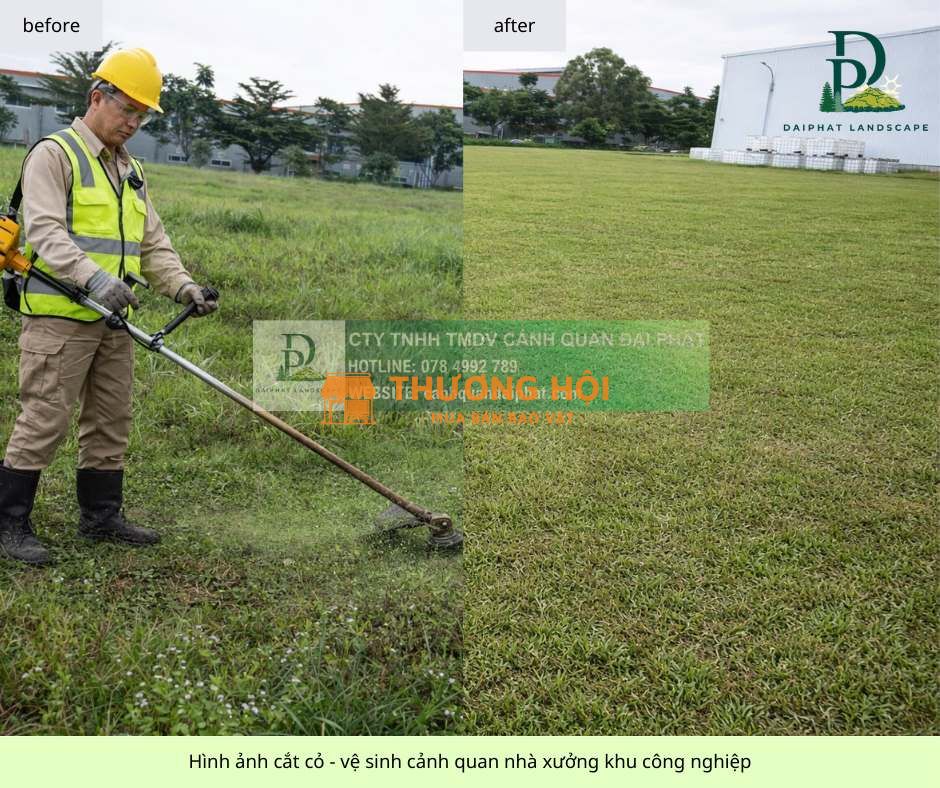 DỊCH VỤ CẮT CỎ – CẮT TỈA – CHĂM SÓC CẢNH QUAN KCN AN PHƯỚC, LONG THÀNH, ĐỒNG NAI