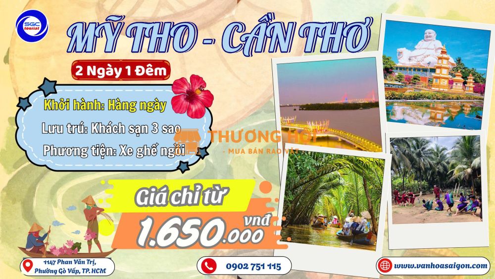 Tour Mỹ Tho Cần Thơ 2026 - SGC