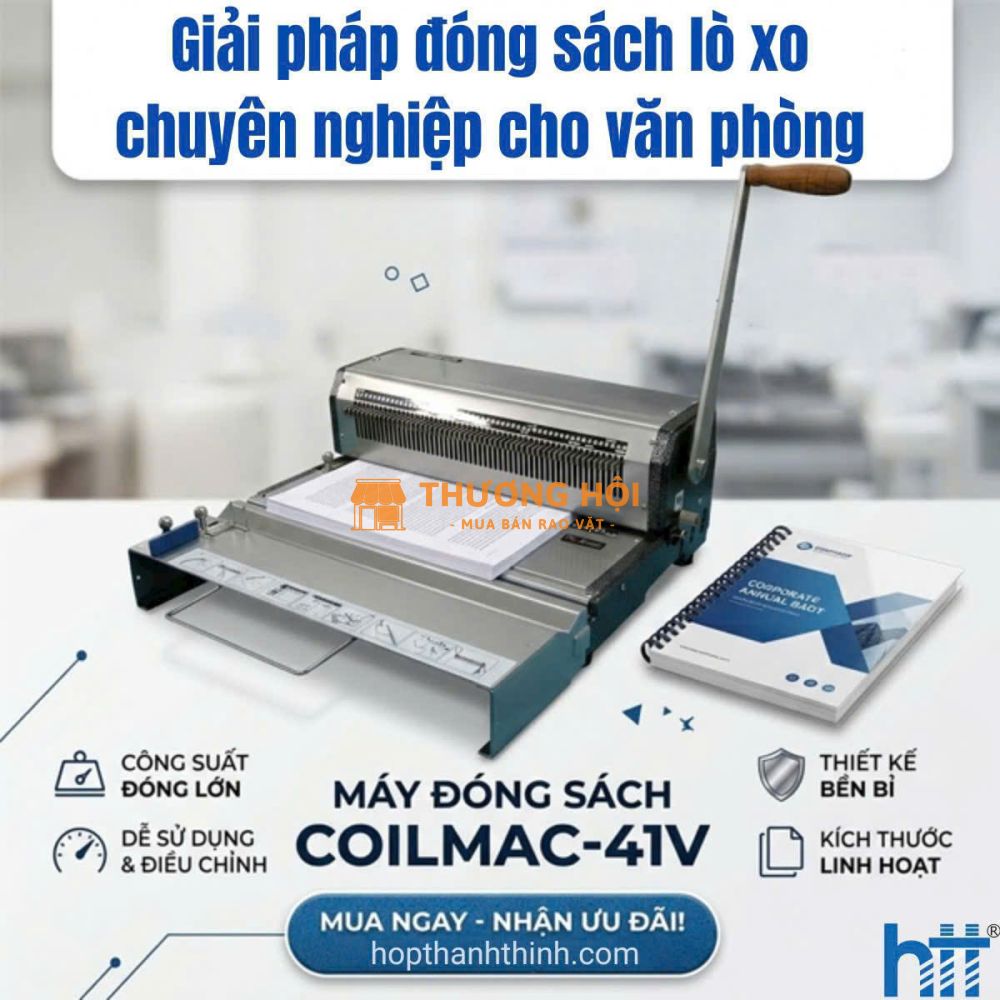 Máy đóng sách Coilmac-41v