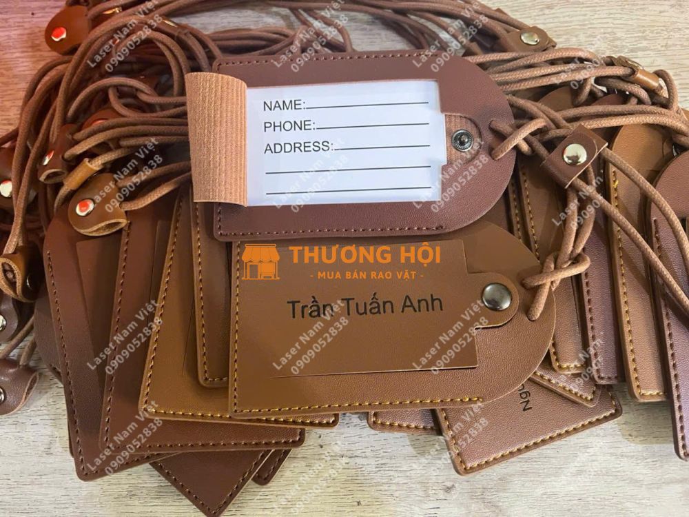 SẢN XUẤT TAG HÀNH LÝ DA SIMILI THEO YÊU CẦU - GIÁ TẬN XƯỞNG