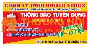 TUYỂN DỤNG LAO ĐỘNG CHÍNH THỨC- THỜI VỤ