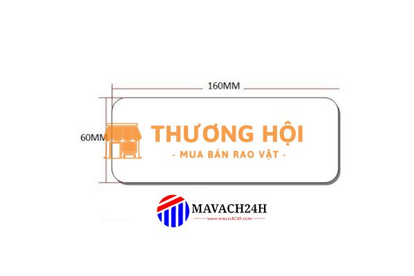 Giấy in mã vạch 160mmx60mm