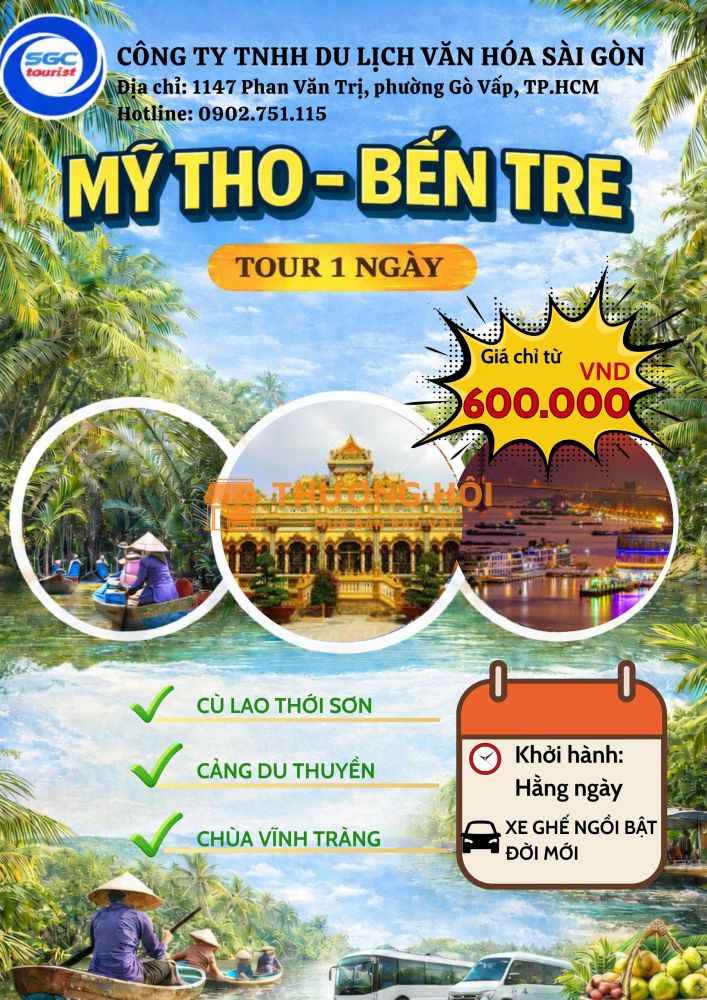 Khám phá Mỹ Tho - Bến Tre 1 Ngày