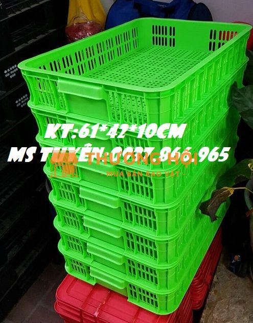 Sọt nhựa rỗng, sọt cao 10, sọt trong kho lạnh, giá sọt nhựa, bán sọt nhựa