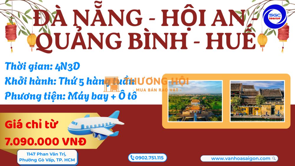 Đà Nẵng Hội An Quảng Bình Huế 4N3D 2026 - SGC