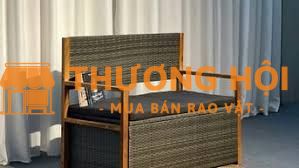 XẢ KHO 550k Sofa mây kèm hộc để tiện lợi.