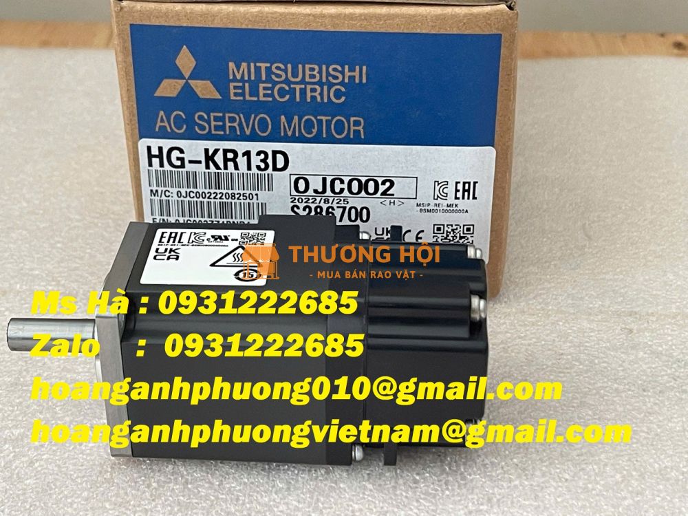 Bảo hành 12 tháng - Động cơ servo mitsubishi HG-KR13D