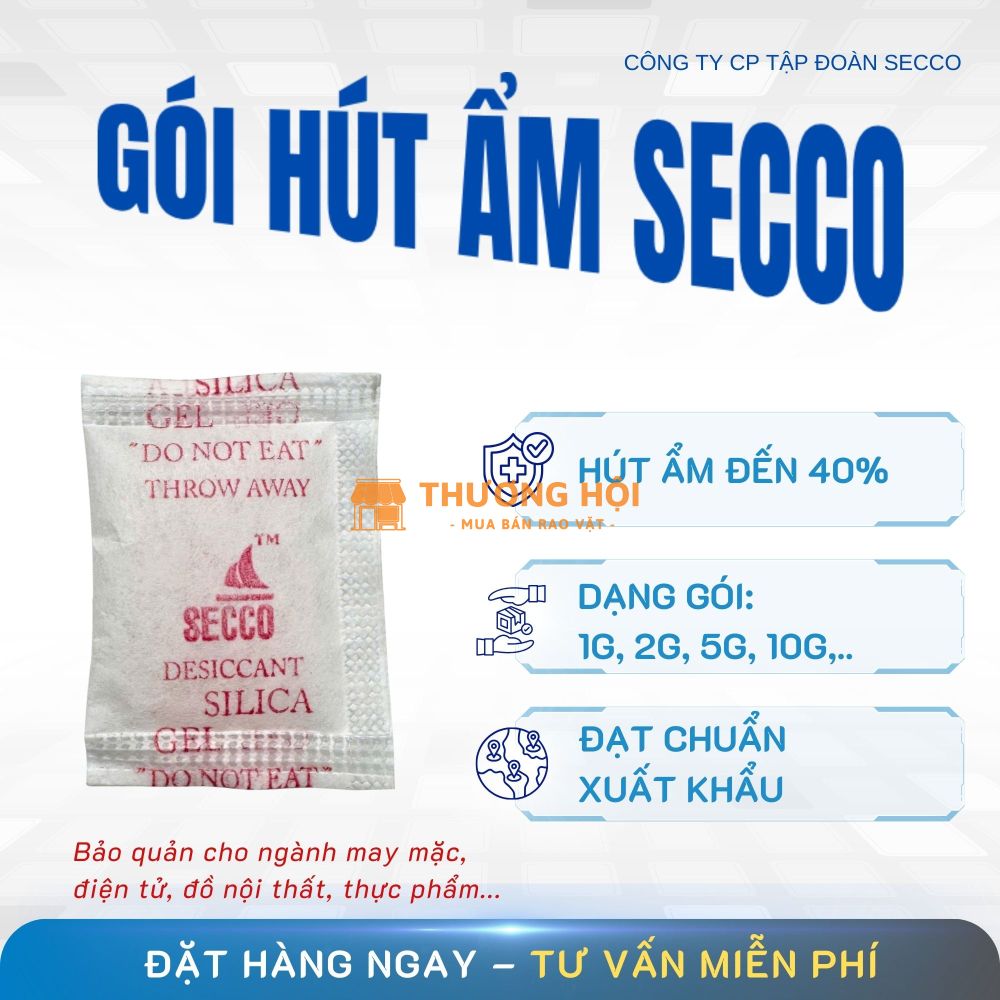 Gói Chống Ẩm - Gói Hút Ẩm Silicagel Secco 1g 2g 5g