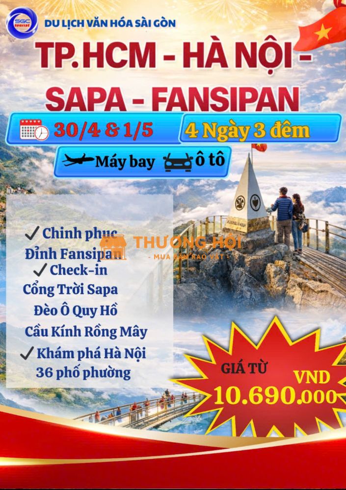 TOUR TP.HCM – HÀ NỘI – SAPA – FANSIPAN (4N3Đ)