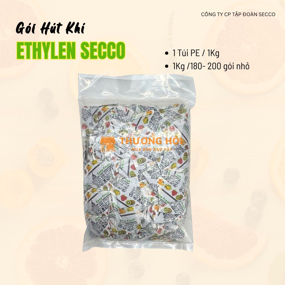 200 Túi Hút Khí Ethylene Chuyên Dùng Cho Trái Cây Tươi, Nông Sản