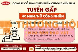 CÔNG TY BÁNH GẠO ONE ONE TUYỂN DỤNG