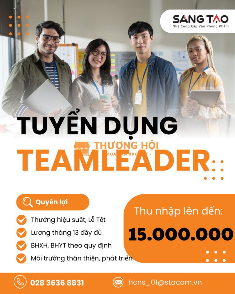 TUYỂN TRƯỞNG NHÓM VẬN HÀNH SÀN TMĐT (TEAM LEADER) - THỦ ĐỨC
