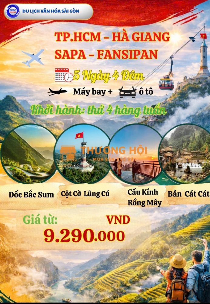 Tp. HCM - Hà Giang - SaPa - Fansipan