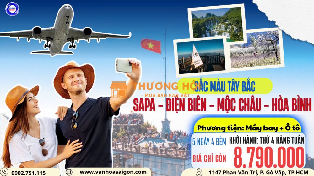 SẮC MÀU TÂY BẮC: SAPA  ĐIỆN BIÊN - MỘC CHÂU - HÒA BÌNH 5N4D