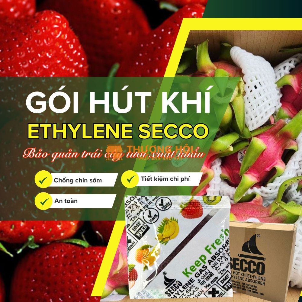 Bảo Quản Trái Cây Chống Chín Sớm - Gói Hút Khí Ethylene Secco 5gam