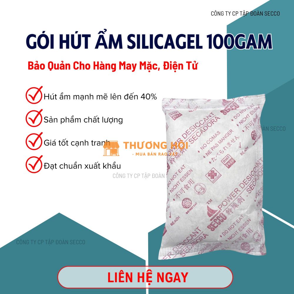 Gói Hút Ẩm Silicagel Secco 50g - Giá tốt Chính Hãng