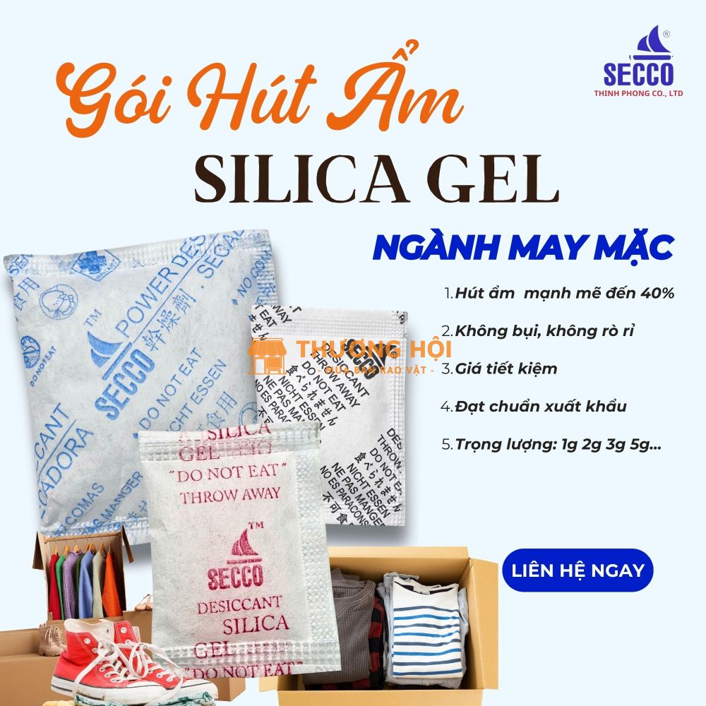 Gói hút Ẩm Silica Gel - Chống Ẩm Cho Ngành Công Nghiệp