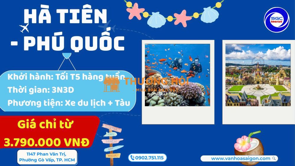 Hà Tiên - Phú Quốc 3N3D