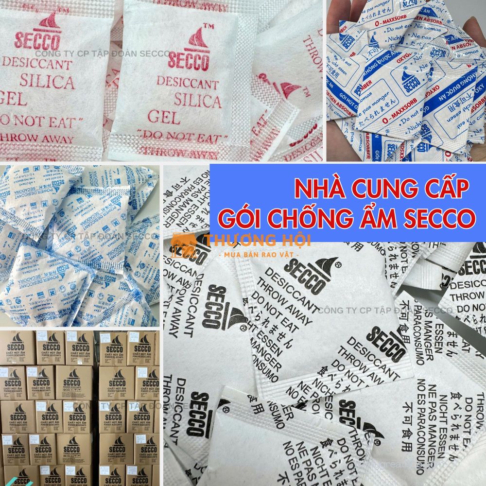 Gói Hút Ẩm Silica gel Secco - Hạt Chống Ẩm Giá tốt Tại Nhà Máy