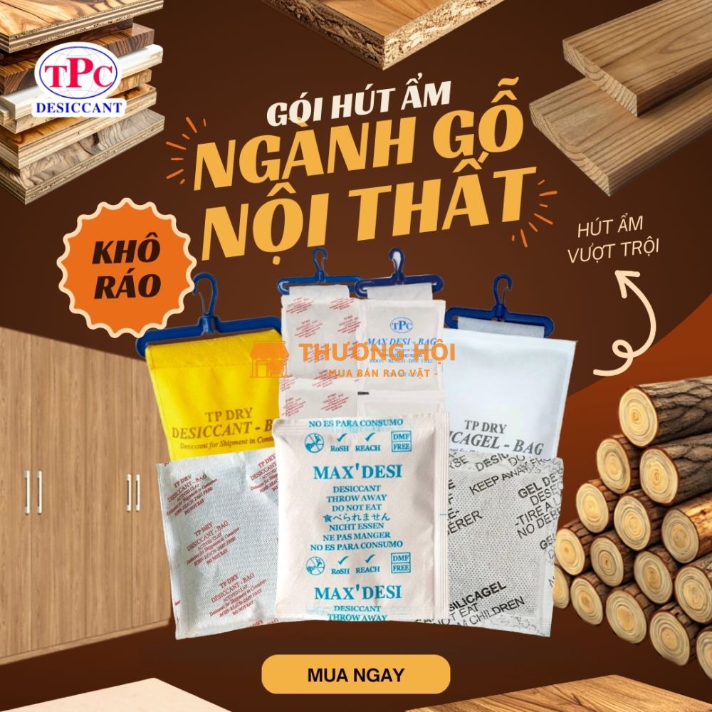 Vì sao nên dùng gói hút ẩm Thịnh Phong để gỗ nội thất không bị ẩm mốc?