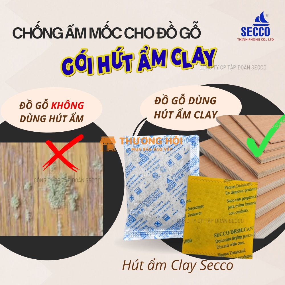 Tại Sao Phải Bảo Quản Đồ Gỗ Nội Thất Với gói Hút Ẩm Clay Secco?