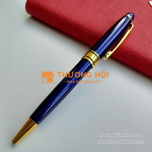 Cung cấp Bút kim loại màu xanh làm quà tặng doanh nghiệp, mẫu mã đẹp, giá cạnh tranh.