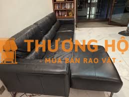 Bán sofa Italia Capri nhập khẩu da thật màu đen