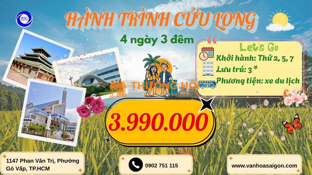 Tour 8 tỉnh Miền Tây 4N3Đ 2026 sgc