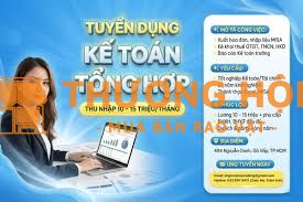 TUYỂN KẾ TOÁN TỔNG HỢP - VP BÌNH TÂN