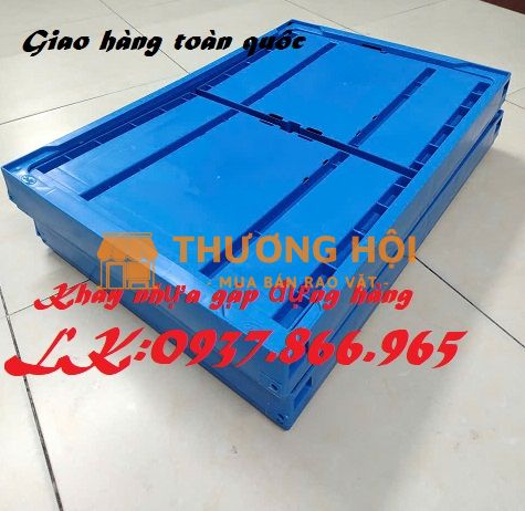 Thùng nhựa gấp gọn thông minh, khay nhựa gập, thùng nhựa gấp tiết kiệm diện tích