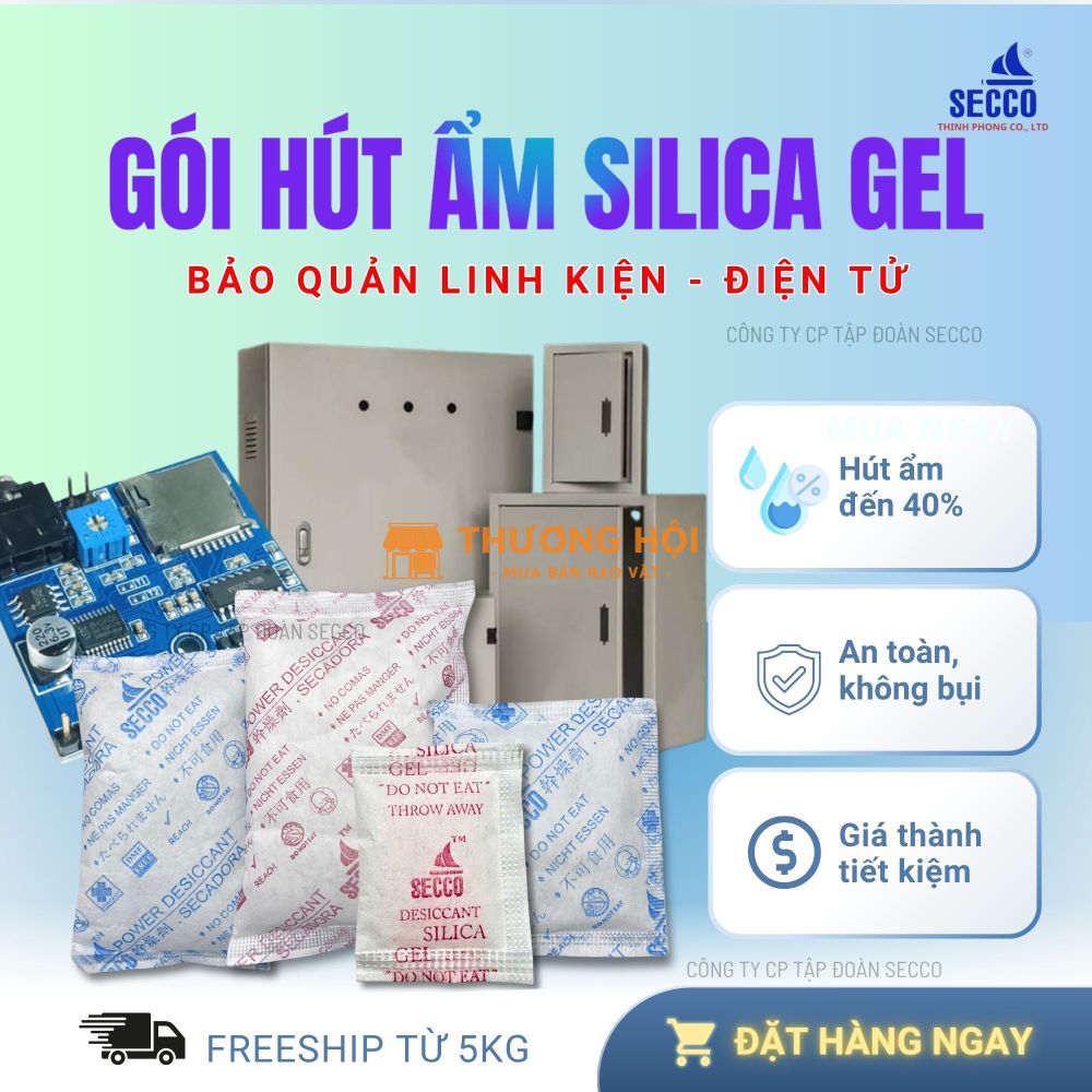 Chống Ẩm Mốc & Ăn Mòn Bo Mạch Với Gói Hút Ẩm Silica Gel Chuyên Dụng