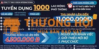 TUYỂN Nam/Nữ làm chính thức tại kcn visip 1