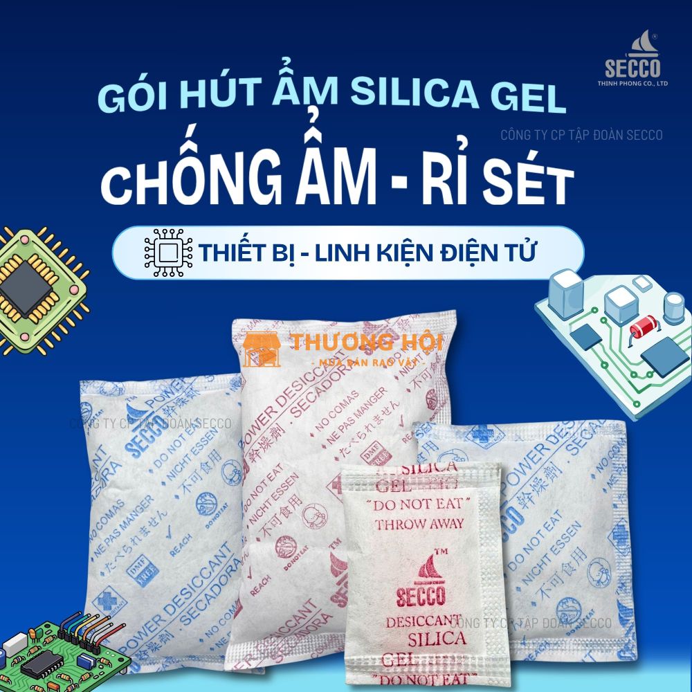 Gói Hút Ẩm Silica Gel 1g, 2g, 5g - Quy Cách Hoàn Hảo Cho Hộp Linh Kiện Nhỏ