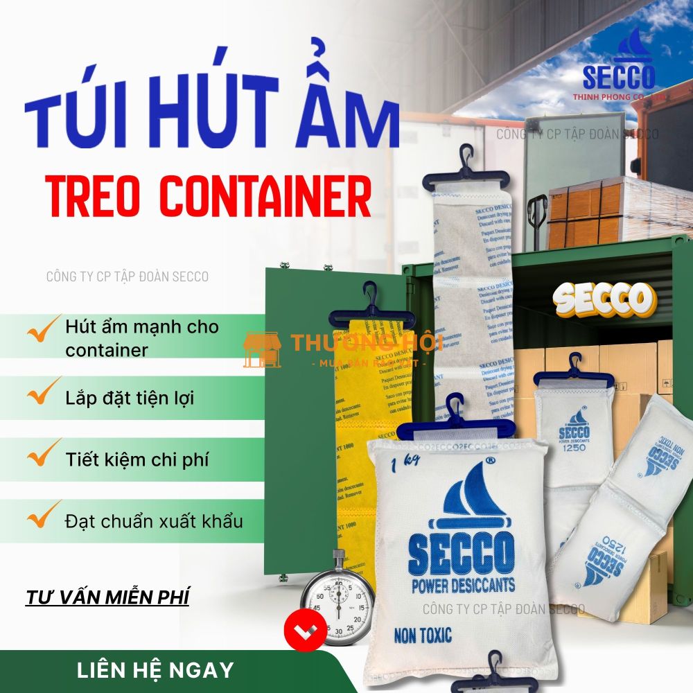 Giải pháp chống ẩm mốc chuyên dụng cho Container nông sản xuất khẩu