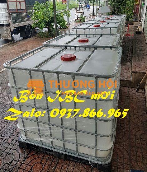 Bồn IBC tại Hà Nội, Bồn nhựa cũ, tank 1000l cũ và mới